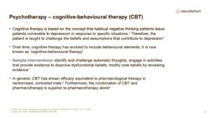 Psychotherapy – cognitive-behavioural therapy (CBT)
